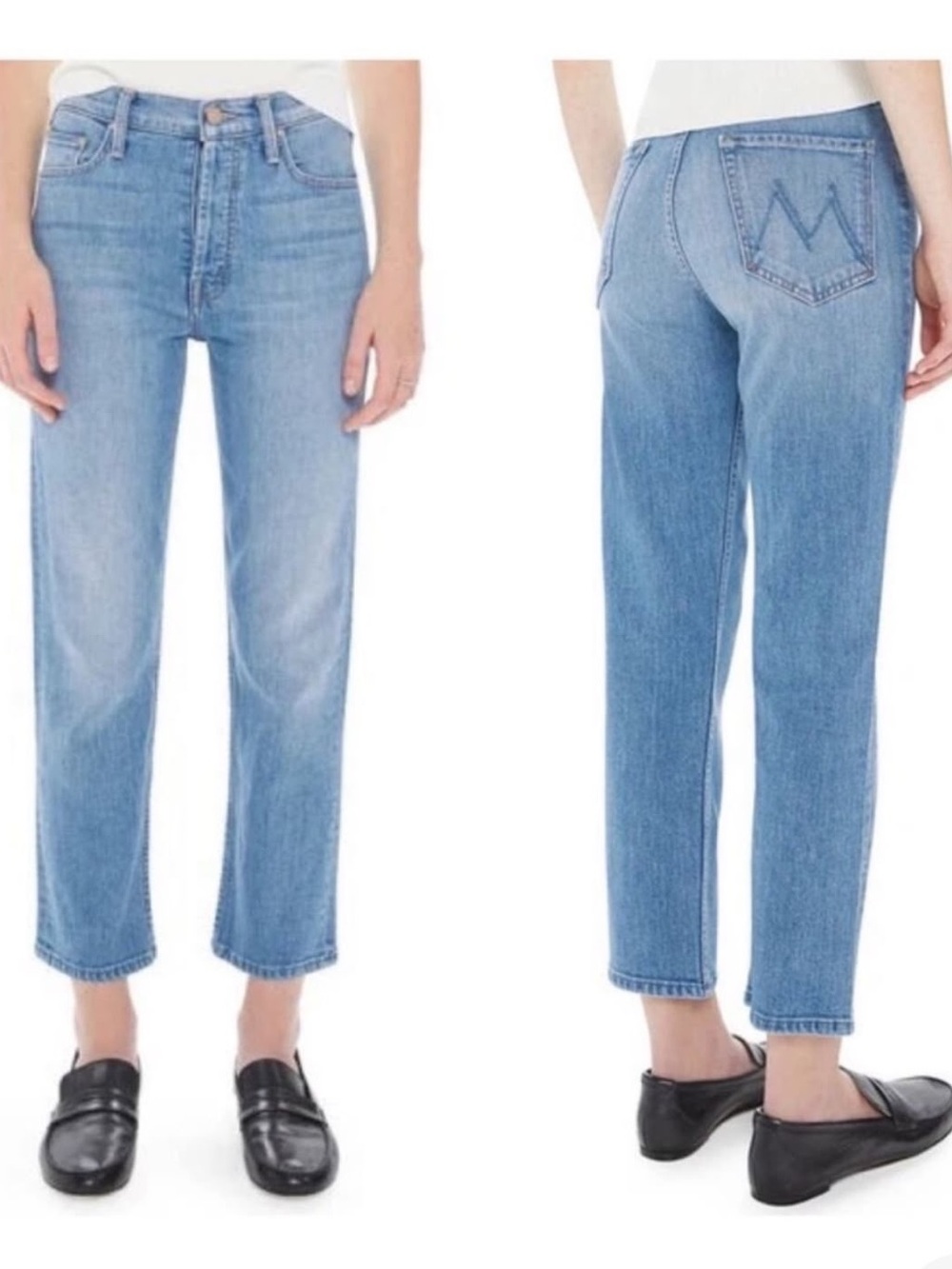 MOTHER The Tomcat Straight Leg Jean World At My Feet Size 28